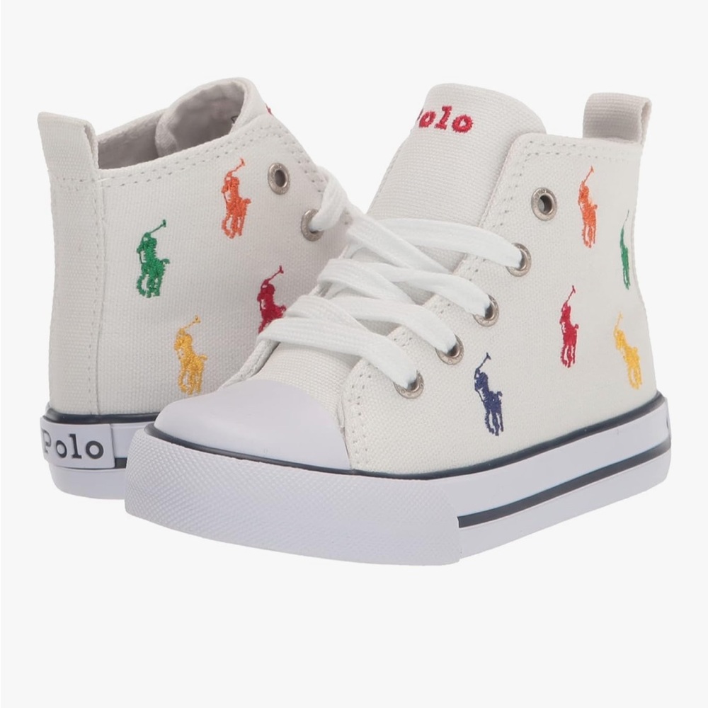 POLO Kids Canvas Hightop Sneaker size 10